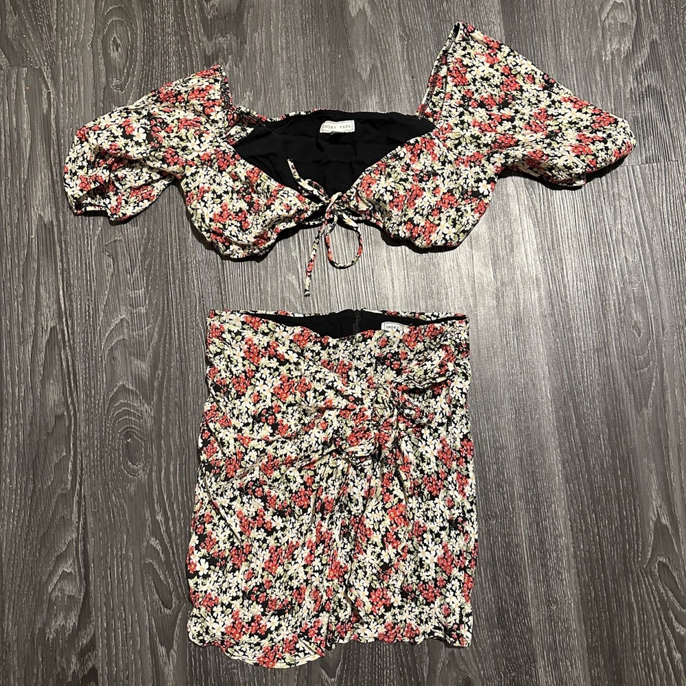 Floral Two-Piece Set in a size small